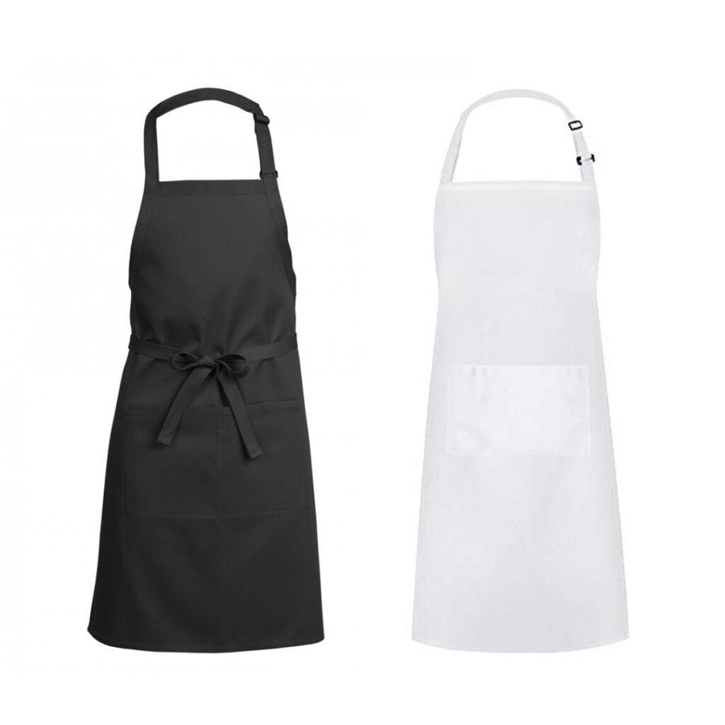 FULL LENGTH BIB APRON BLACK Core Catering