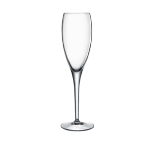 The masterpiece gold label prosecco glass by Luigi Bormioli.