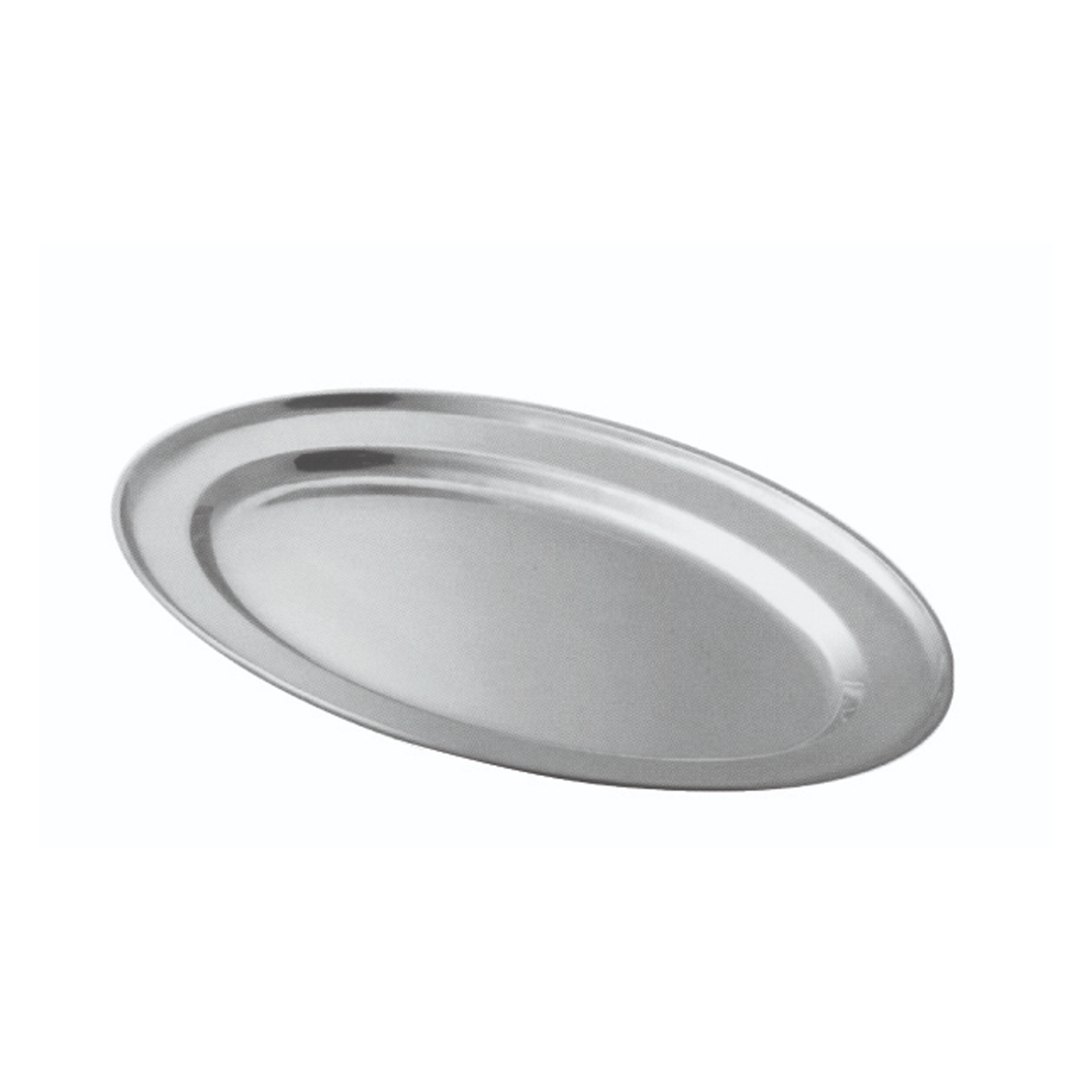OVAL TRAY STAINLESS STEEL 350MM Core Catering