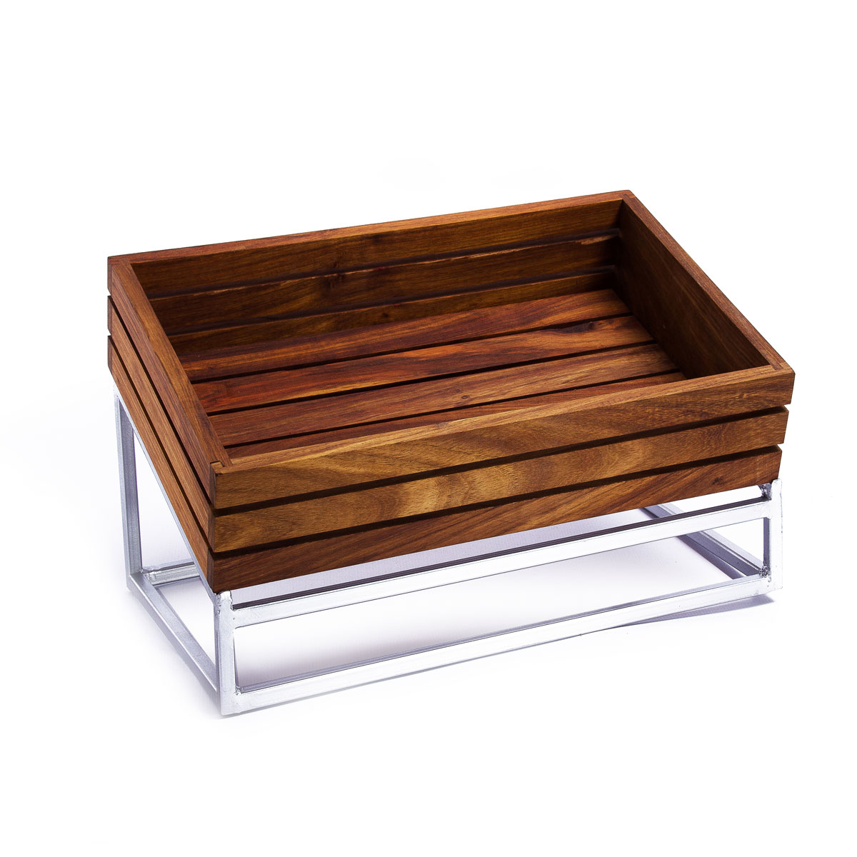 MEDIUM WOOD DISPLAY BASKET By Infiniti Core Catering