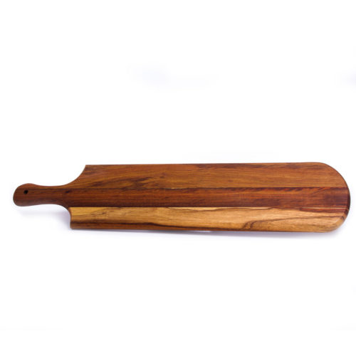 An extra large wood serving board by Infiniti.