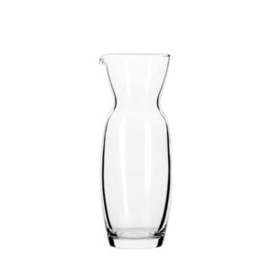 The The medium Bai Jui glass carafe by Libbey.