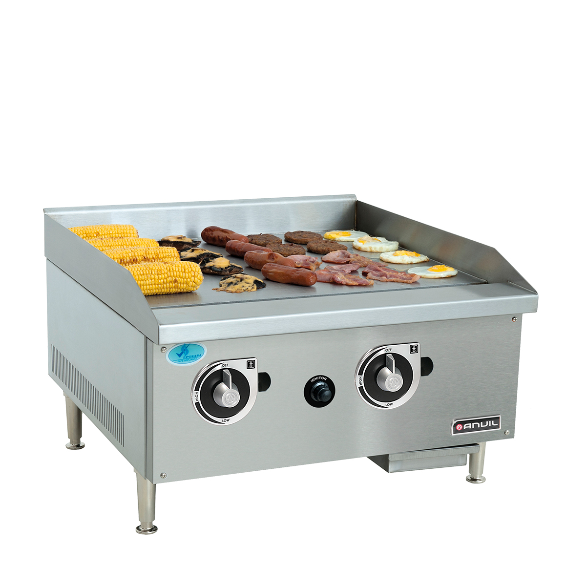 Flat Top Gas Grill 600mm By Anvil Core Catering