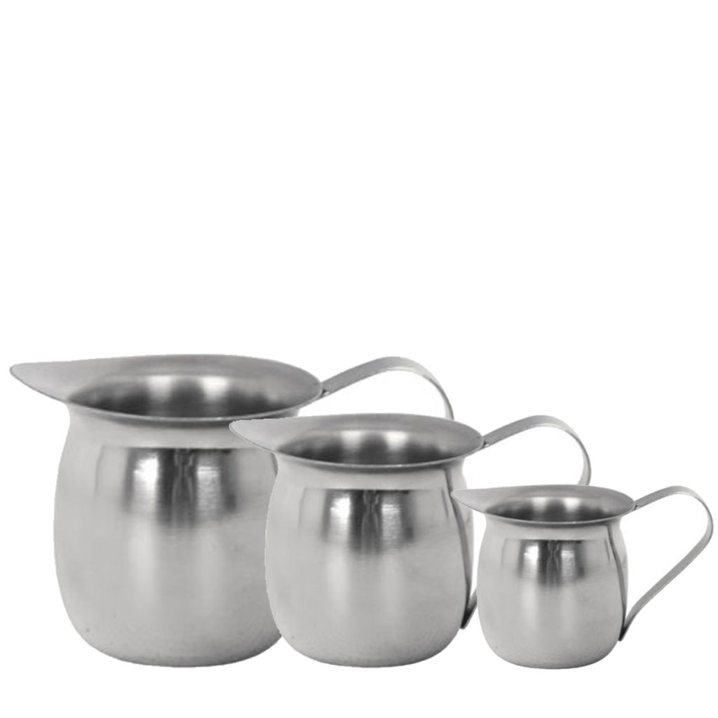BELLIED MILK JUG STAINLESS STEEL 85ML Core Catering