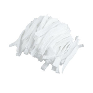 A pile of elastic bands used for the mop cap.