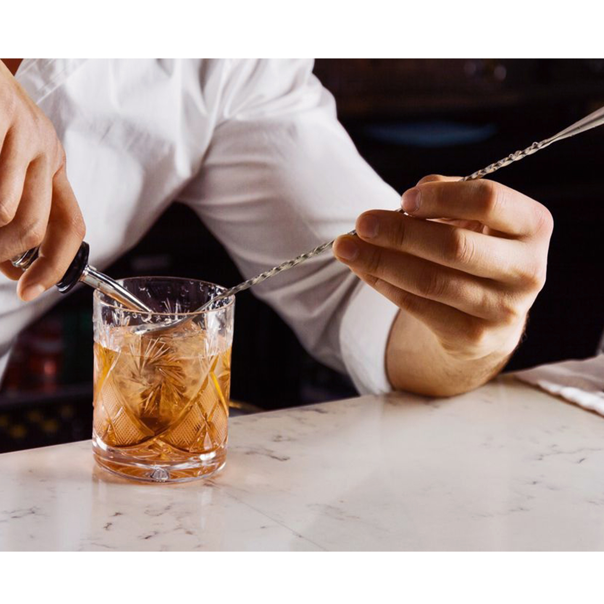 BAR SPOON WITH MUDDLER S/S TWISTED Core Catering