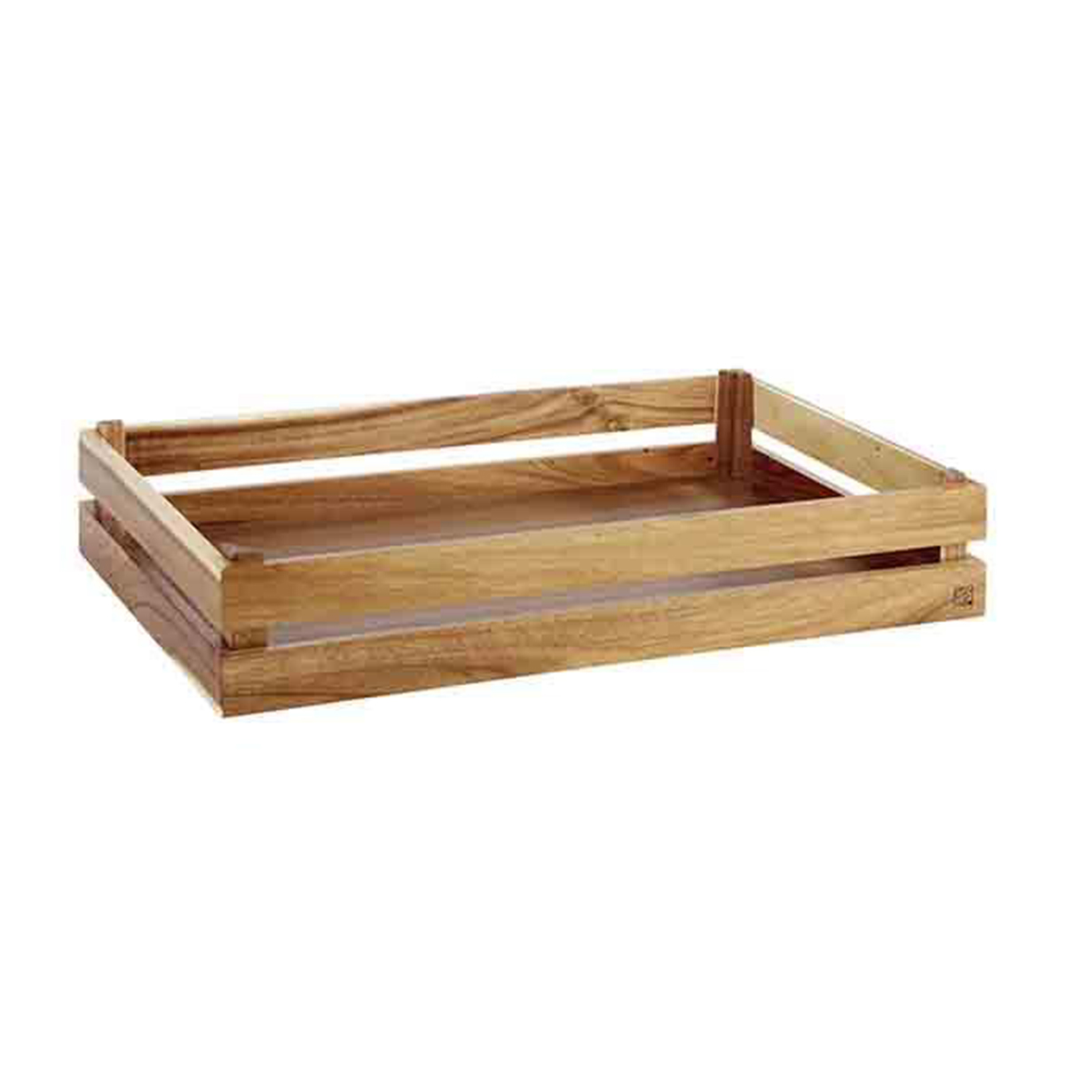 WOODEN REVERSIBLE DISPLAY BOX 555MM BROWN By APS Core Catering