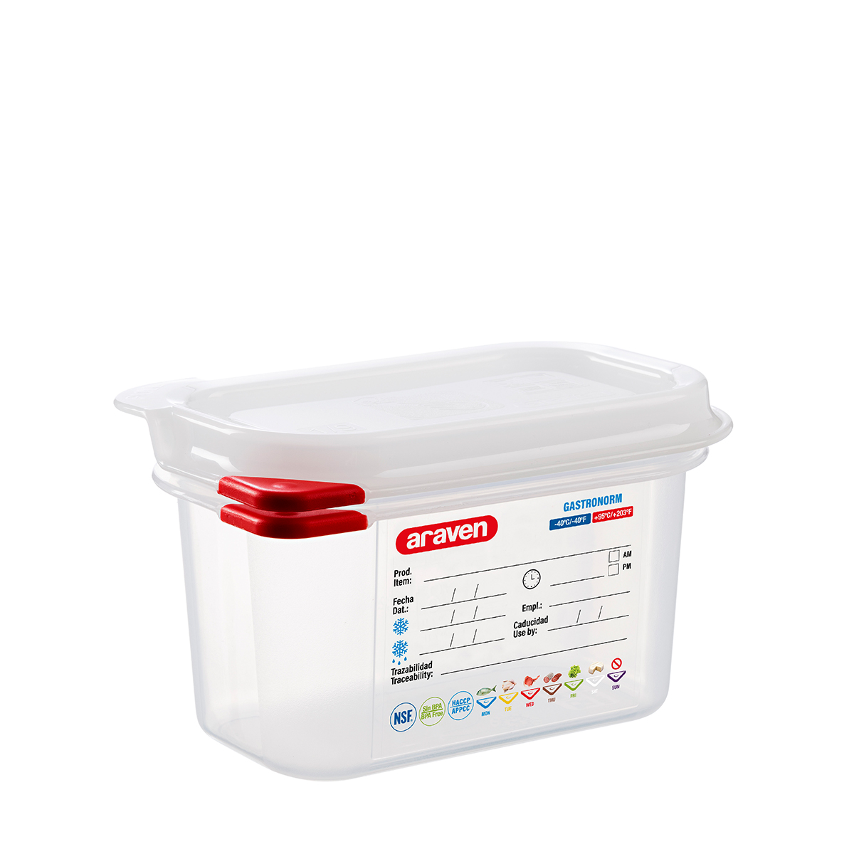 GN 1/9 AIRTIGHT CONTAINER By Araven Core Catering