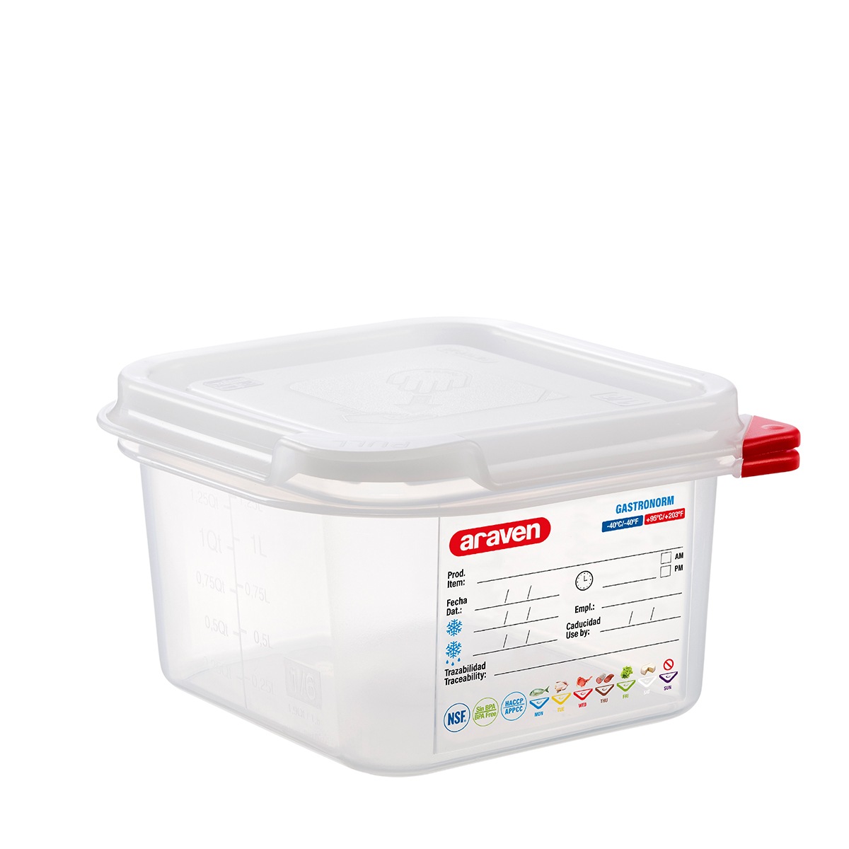 GN 1/6 AIRTIGHT CONTAINER By Araven Core Catering