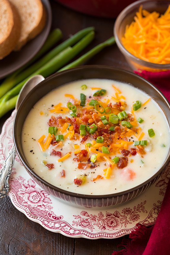 Cream of potato soup.