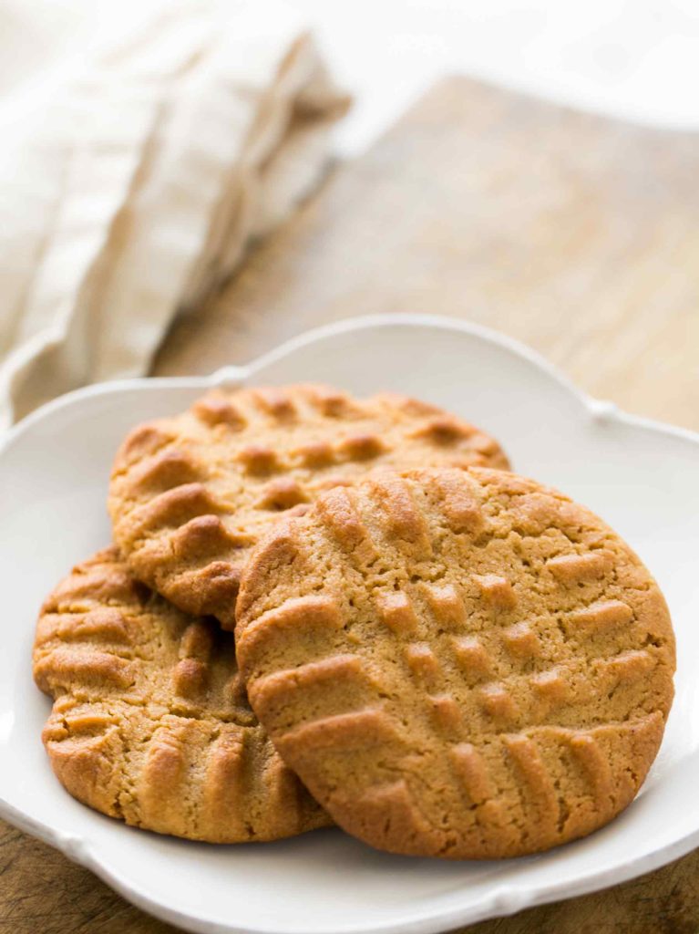 Homemade peanut butter cookies.