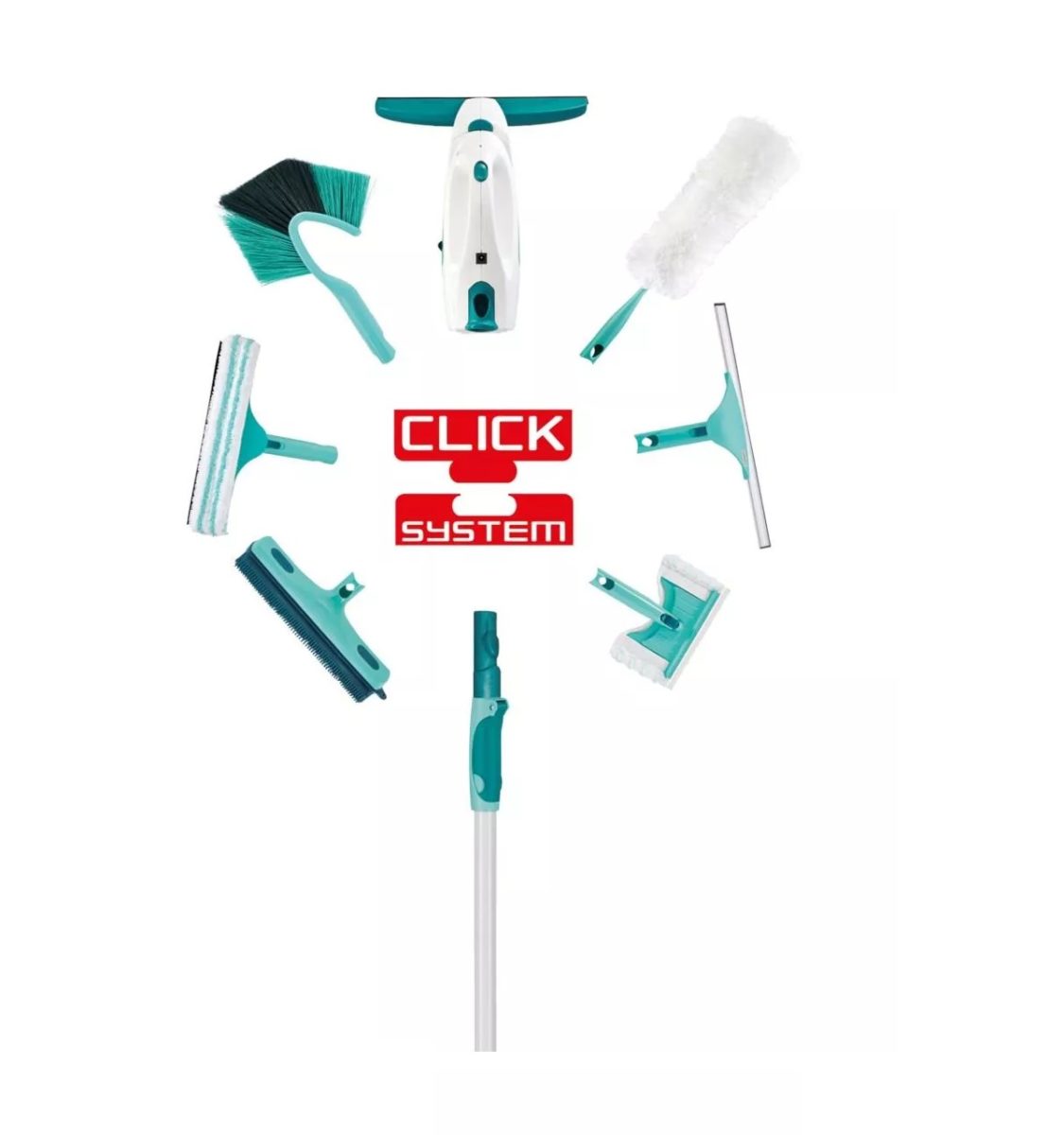 TELESCOPIC EXTENDABLE HANDLE STAINLESS STEEL 0.751.35M By Leifheit