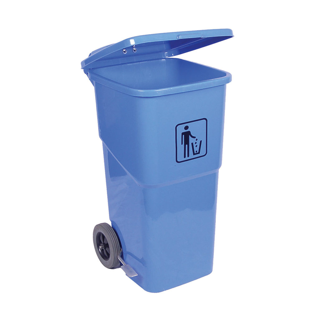 FOOT PEDAL WHEELY BIN 120L BLUE Core Catering