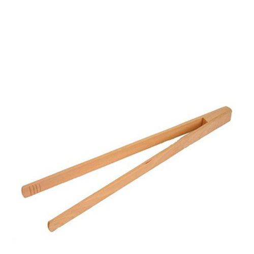 WOODEN FOOD TONG 320MM By Elisabeth Hodgson Core Catering