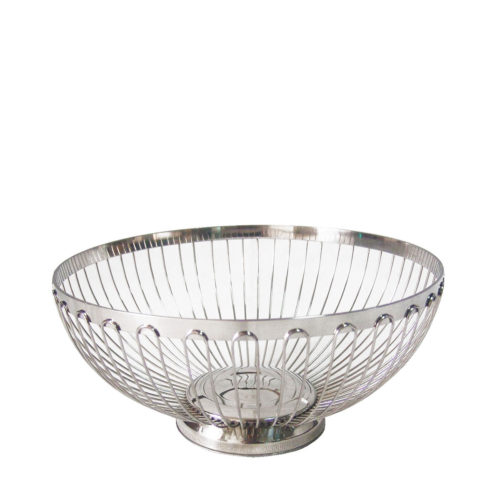 ROUND STAINLESS STEEL BREAD BASKET 220MM Core Catering