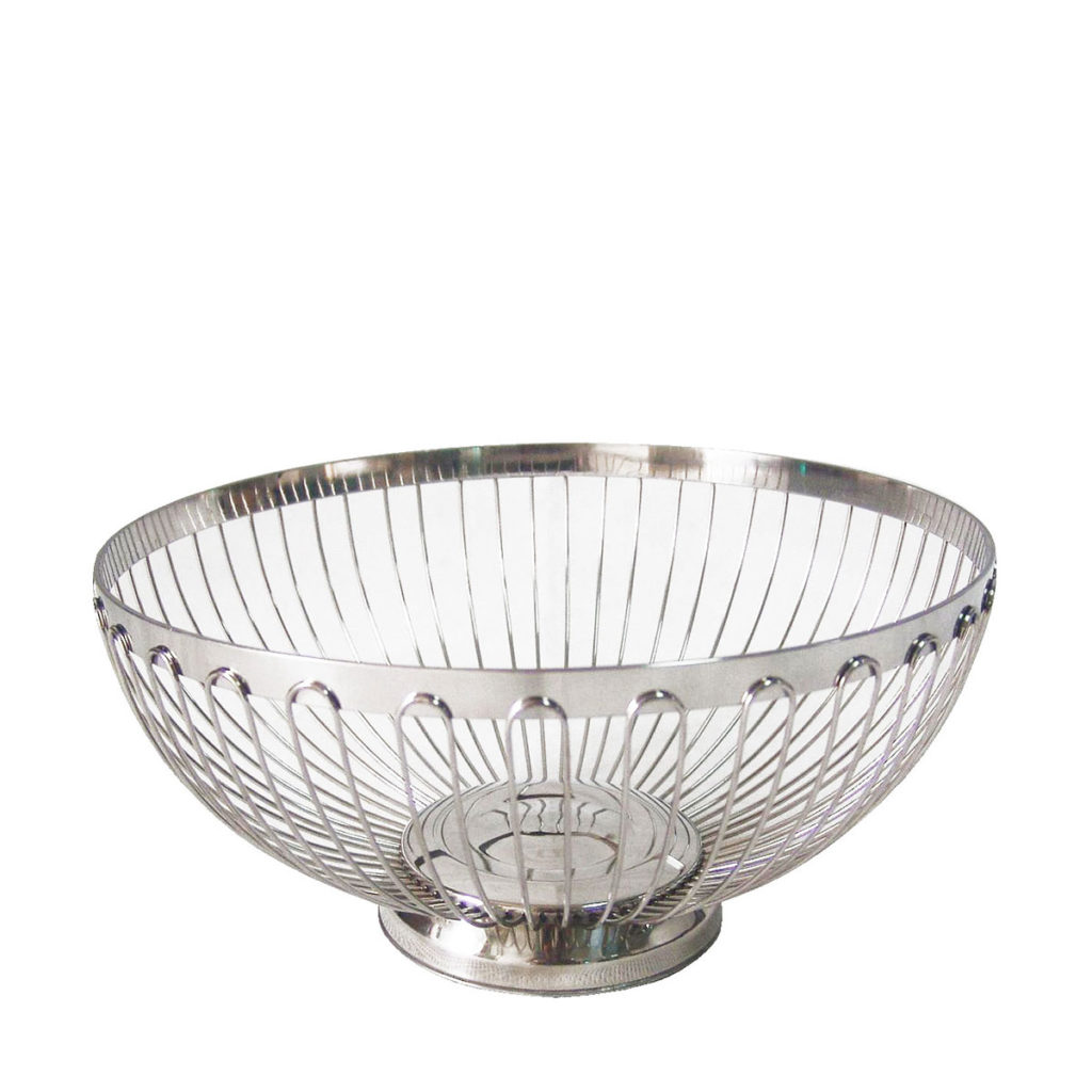 ROUND STAINLESS STEEL BREAD BASKET 240MM Core Catering