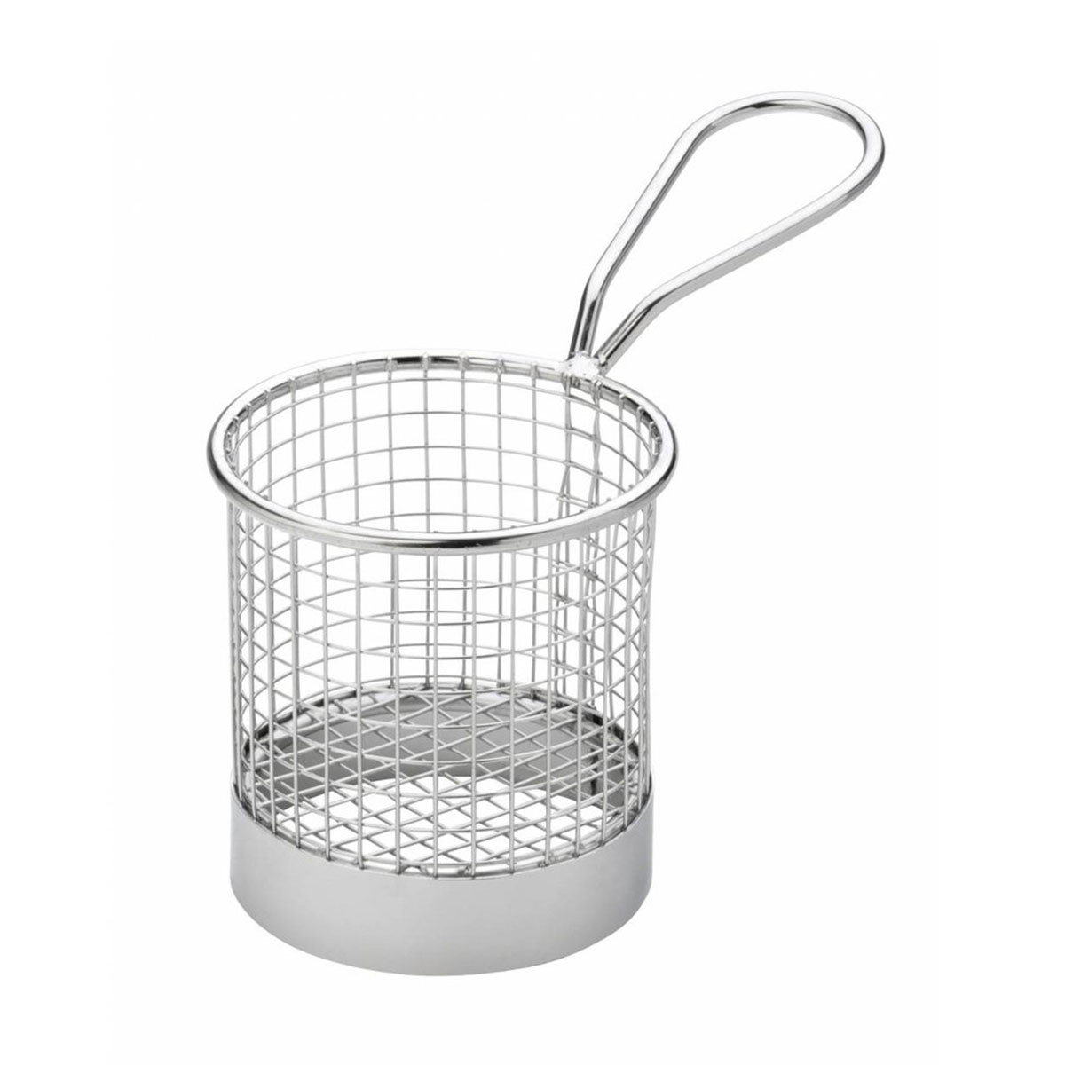 MINI SERVING BASKET ROUND 80MM STAINLESS STEEL Core Catering