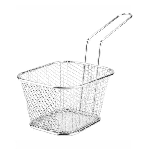 MINI SERVING BASKET SQUARE 100MM STAINLESS STEEL Core Catering