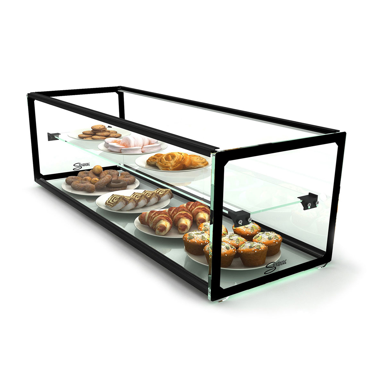 AMBIENT DISPLAY 1200MM DOUBLE SHELF By Salvadore