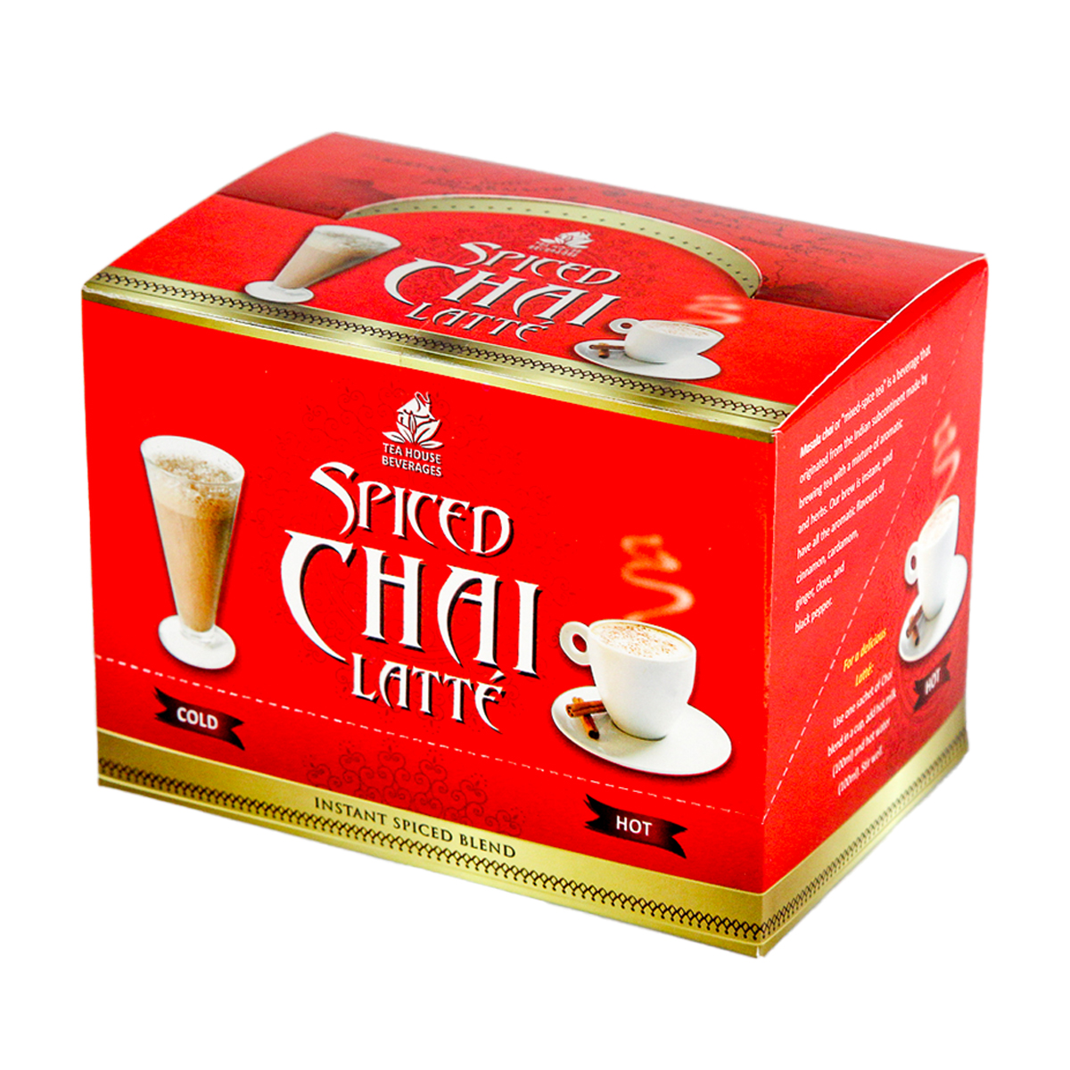 SPICED CHAI LATTE BOX 12 PIECE ORIGINAL By Tea House Beverages