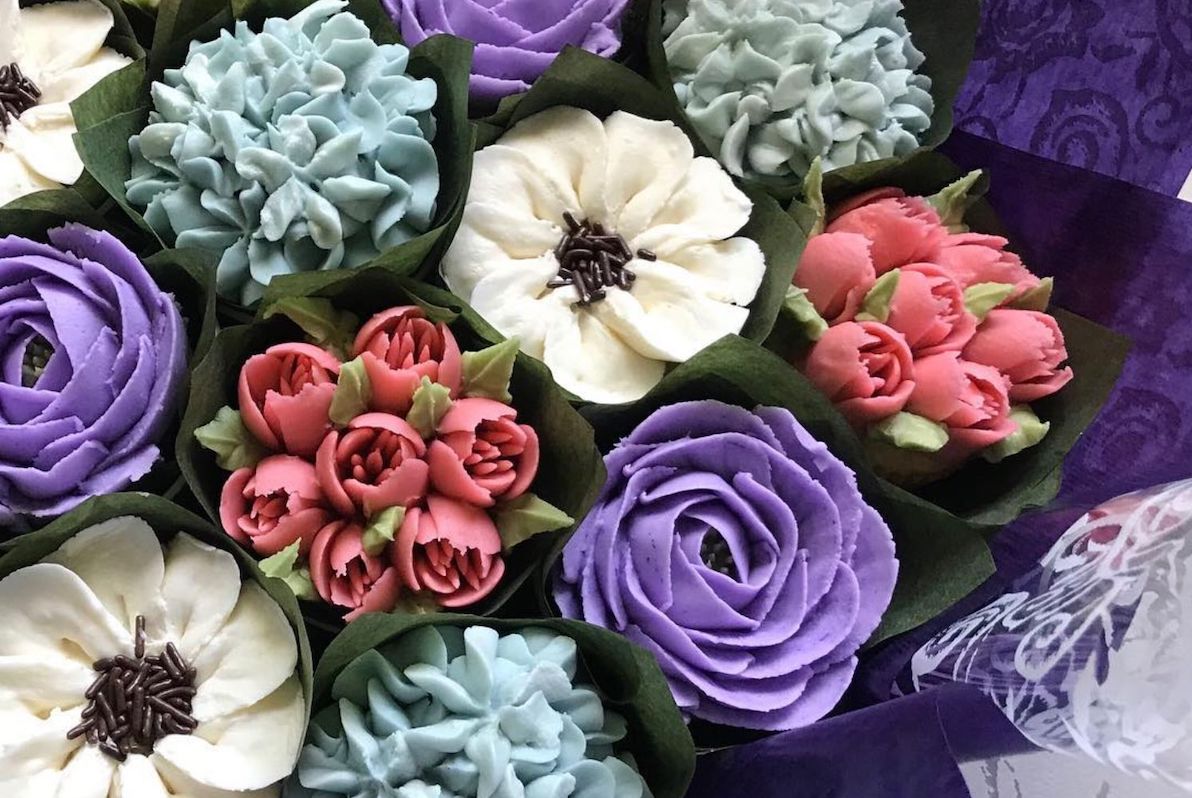 Flower Cup Cakes