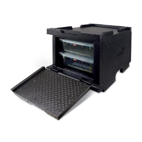 GN INSULATED FOOD TRANSPORT CONTAINER 48L BLACK By Araven Core Catering