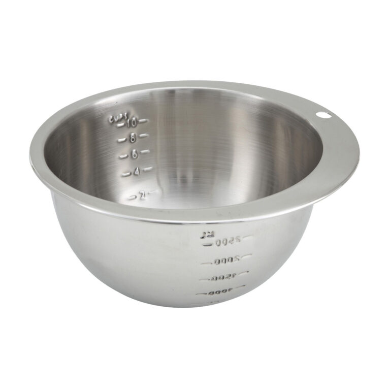 MEASURING BOWL S/STEEL ROUND 2500ML NOTCHED Core Catering