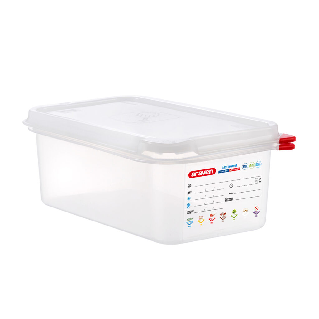 GN 1/4 AIRTIGHT CONTAINER 100MM By Araven Core Catering