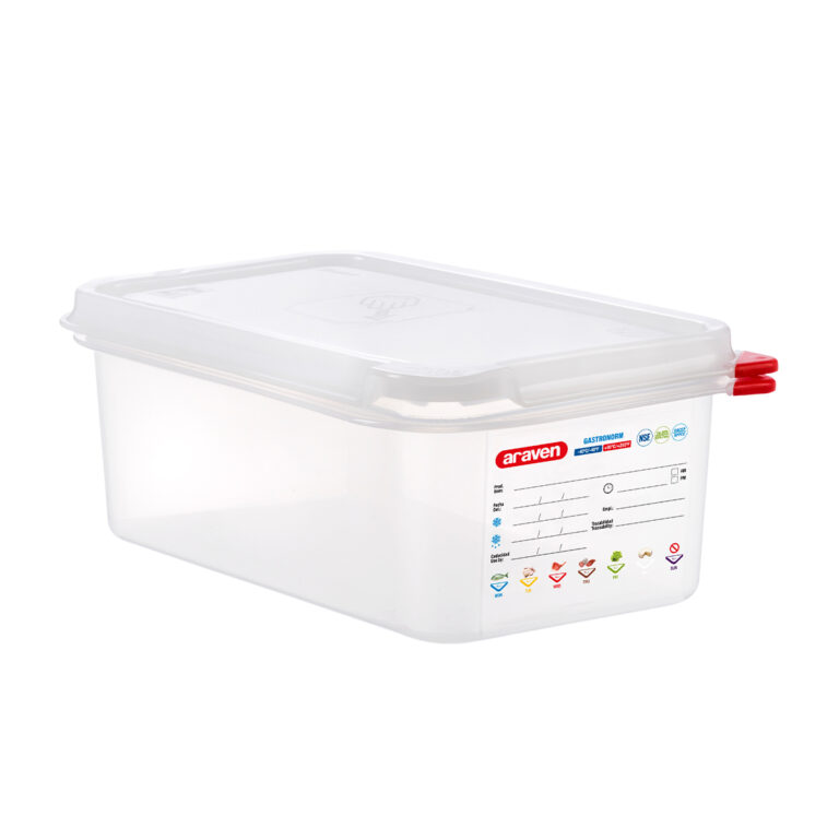 GN 1/4 AIRTIGHT CONTAINER 100MM By Araven Core Catering