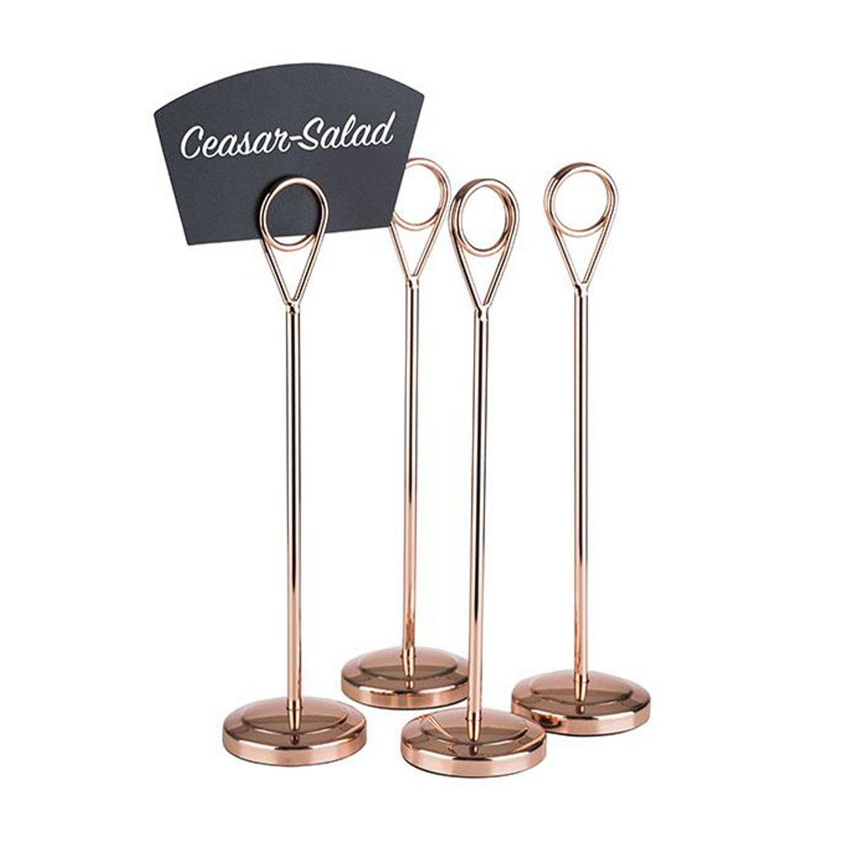 MENU HOLDER 4 PIECE SET 200MM HIGH ROSE GOLD By APS Core Catering