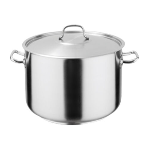 CASSEROLE POT WITH LID S/STEEL 60L By Infinity Core Catering