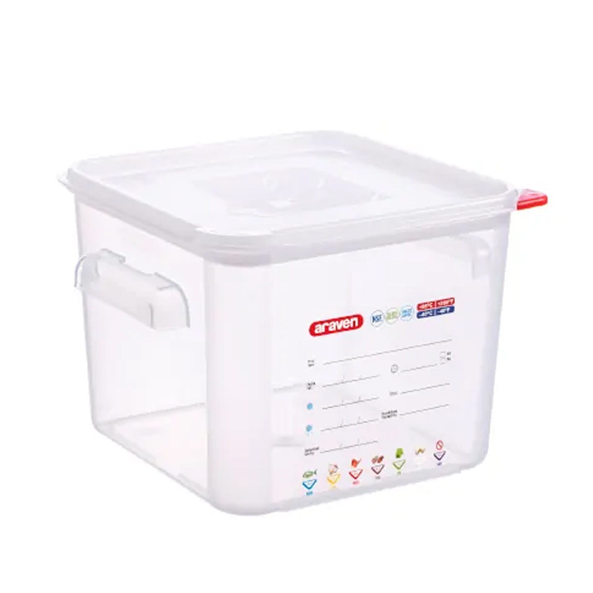 6L Square Polypropylene Container - Core Catering